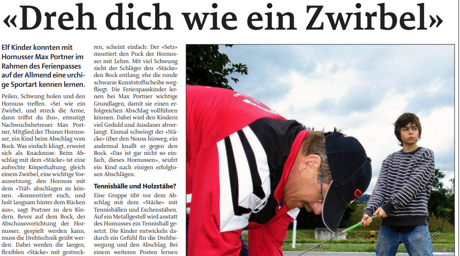 Thuner Tagblatt Ferienpass 2009